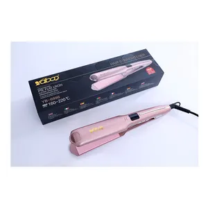 2024 ขายร้อนแสดงอุณหภูมิยอดนิยมProfessionalไฟฟ้าแบนเหล็กผมStraightener