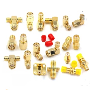 Nhà máy cung cấp mạ vàng <span class=keywords><strong>SMA</strong></span> nữ Jack hembra <span class=keywords><strong>4</strong></span> lỗ mặt bích bảng điều chỉnh cho 141 Cáp vít RF Coax kết nối đồng trục RoHS - Product Image 3