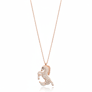 Collier à breloques en pierre de Zircon, motif Animal, fait à la main, vente en gros, bijoux en argent Sterling 925 - Product Image 2