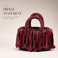 Sacs tissés au crochet faits à la main par des designers 2026 |   Pochette en fil de t-shirt doux pour les soirées et le quotidien |   Cadeau artisanal de luxe pour femmes