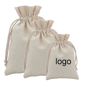 Sac à Bijoux Personnalisé avec Cordon de Serrage 2026 - Pochette de Maquillage Sécurisée en Coton Biologique Écologique, Emballage Cadeau pour Parfum, Vente en Gros - Product Image 1