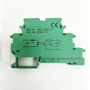 Module de relais optocoupleur DEK-OV-24DC/24DC/10 à montage sur rail DIN, relais d'isolation industriel 24VDC, pièces de rechange pour automatisation - Product Image 1