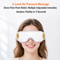 Masque de massage oculaire pliable avec chaleur, appareil de soin des yeux, cadeau pour soulager la fatigue oculaire, la sécheresse et améliorer le sommeil