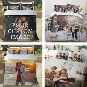 Custom 3d Print Logo King Size Luxe Custom Beddengoed Set Voor Bed Kamer Hotel - Product Image 4