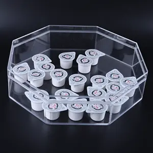 Caixa acrílica de armazenamento de doces, caixa acrílica transparente personalizada de armazenamento de chocolate