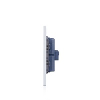 Prise murale encastrée décorée 110V-250V 15/16A Double prise électrique à 3 broches de type B US