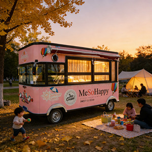 Innovatively designed mobile food trucks, fully equipped food trucks, <b>trailer</b>-style food trucks. - Product Image 1