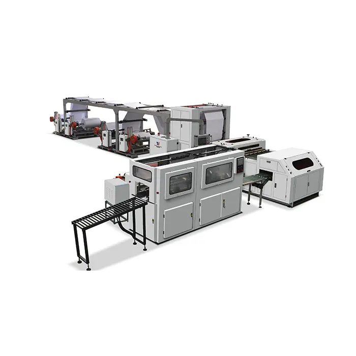Fully Automatic A2 A3 A4 Size Paper Cutting and Packaging Machine Ream Paper Packing Machinery