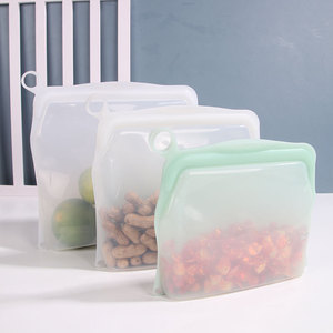 Sacs de conservation alimentaire en silicone avec crochets, réutilisables et scellables, pour fruits, légumes, organisation de la cuisine - Product Image 2