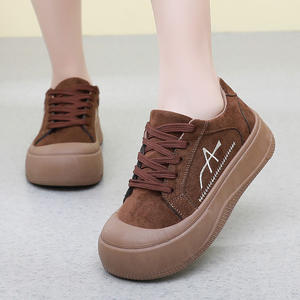 Lady Fashion Trend Athletic Casual Board Sneakers Zapatillas planas para mujer Peso ligero Cierre sin cordones para las estaciones de verano y otoño - Product Image 4