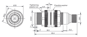 Sensor de Nivel de Tanque Ultrasónico M18, Precio de Fábrica en China, Sensor Ultrasónico de 15-30V CC - Product Image 2