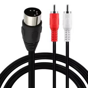 1.5M MIDI 5 PIN DIN ถึง2 RCA ตัวผู้ไปยังตัวเมียสายสัญญาณเสียงเกรดมืออาชีพสำหรับระบบสเตอริโอ <span class=keywords><strong>Bang</strong></span> & <span class=keywords><strong>Olufsen</strong></span> - Product Image 5