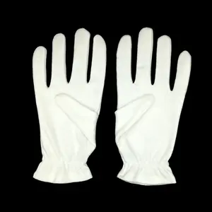 Guanti in cotone bianco per mani a secco, Cosmetici traspiranti per dormire idratanti, Logo personalizzato per la notte, 100% cotone