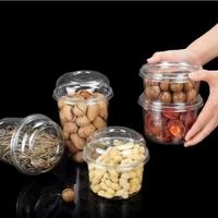 Deksel van transparant PET-plastic voor voedselcontainers, ronde vorm, voor ijs, fruitsalade, afhaalkommen van plastic, PET-deksel