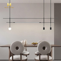 Lampe suspendue créative commerciale Jane, luminaire de bar long, style scandinave minimaliste, lampe suspendue extra longue pour restaurant