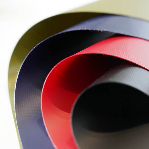 High Tensile Strength Anti-UV PVC Coated Yarn Dyed Tarpaulin Material for Workshop Tent