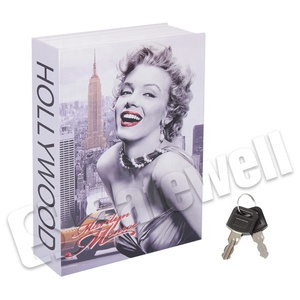 Safewell Customized Cover Caja Fuerte Libro Book Safe Box Secret Hidden Diversion Book Safe