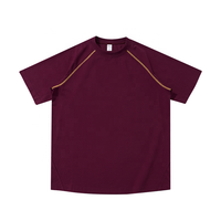 Chemises à manches courtes pour hommes, style streetwear oversize, légères, col rond, bande élastique, hauts de sport