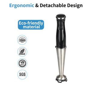 <span class=keywords><strong>Mixeur</strong></span> Plongeant Multifonction Brillant pour Cuisine, Smoothies, 5+ Vitesses, Sans BPA, Acier Inoxydable, Qualité Hôtelière Allemande - Product Image 2