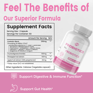 Haccp Sản Phẩm Mới Hàng Ngày Probiotic Cộng Với Prebiotics Bổ Sung Da & Sức Khỏe Đường Ruột Phức Tạp Probiotic Viên Nang Phụ Nữ Probiotic - Product Image 2