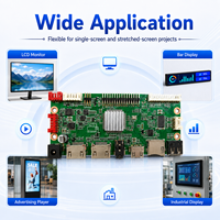 Universal 15.6 14.1 inci LVDS LCD papan Driver 1280x800 VGA Input 30 Pin untuk industri layar TFT Tampilan Monitor