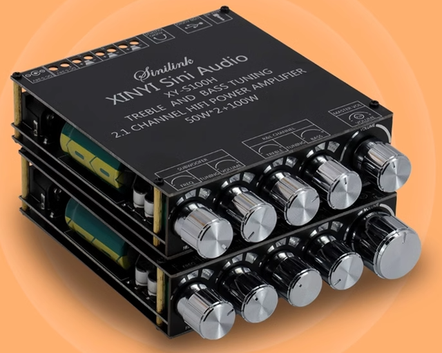 XY-S100L/H 50W * 2+100W2.1 Channel Audio Amplifier Board Module for High and Low Frequency Adjustment