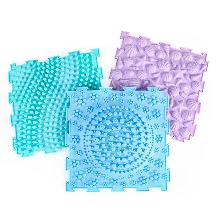 Autism Children Learning Toys Massage Sensory Mat Antislip Foot Massage Pad Cushioned Toe Pressure Blood Circulation Plate Mat