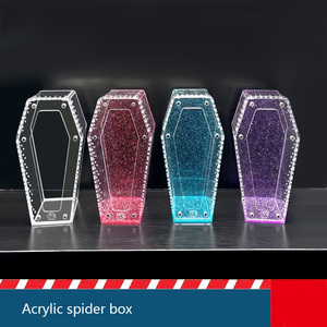 Transparante Acryl Klimmende Dierenvoeding Desktop Display Doos Reptiel Sterke Magnetische Spin Insectendoos Met Ventilatiegaten - Product Image 3