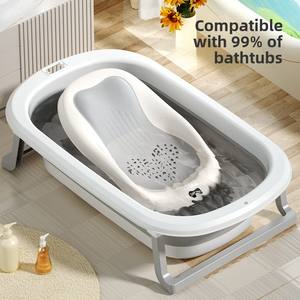 Siège <span class=keywords><strong>de</strong></span> <span class=keywords><strong>bain</strong></span> pour bébé en plastique, support universel pour baignoire, tapis antidérapant, filet <span class=keywords><strong>de</strong></span> <span class=keywords><strong>bain</strong></span> pour nouveau-né, grande taille, design multifonctionnel - Product Image 3