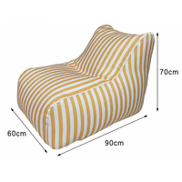 Fauteuil pouf portable de plage, siège individuel, imperméable, résistant à l'huile, en tissu Oxford, rembourrage en éponge, taille personnalisée