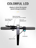 Trottinette électrique à deux roues 350W V8 avec batterie au lithium, cadre pliable en alliage d'aluminium pour adultes - Auto-équilibrée intelligente pour la ville