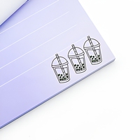 Petit agenda en papier auto-adhésif Notes autocollantes Couleurs assorties Mignonnes Notes autocollantes pour étudiants Enfants Papeterie en vrac