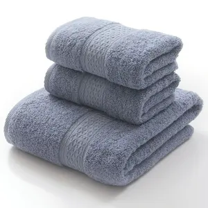 100% хлопок Роскошные различные простой цвет полотенце для ванной полотенце