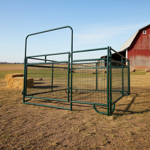 Paneles y Puertas de Malla Metálica Verde de 5 x 10 Pies para Corrales de Ganado, Equipo para Cría de Animales - Product Image 2