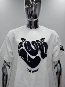 เสื้อยืดแฟชั่นผู้ชายลายพิมพ์นูน 3 มิติ คอกลม แขนสั้น ทรงหลวม ใส่ได้ทั้งชายและหญิง ผ้าฝ้าย 100% คุณภาพสูง รับสั่งพิมพ์ลายเสื้อยืด - Product Image 3