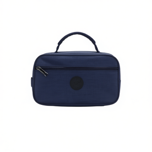 Borsa da toilette 25x14x7,5 cm, pochette da viaggio per cosmetici da uomo con cerniera e maniglia - Product Image 1