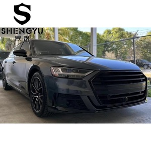 Kit de conversion automobile pour Audi <span class=keywords><strong>A8</strong></span> D5 19-22, mise à niveau <span class=keywords><strong>S8</strong></span> avec pare-chocs avant, calandre ABS, diffuseur arrière, tuyaux d'échappement - Product Image 4