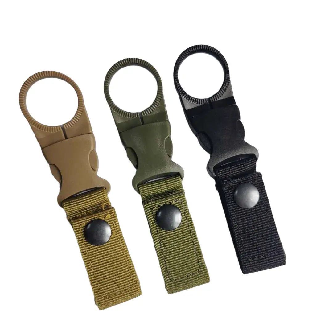 Outdoor portable mineral water bottle bottle buckle hook lanyard multifunctional belt backpack hanging buckle