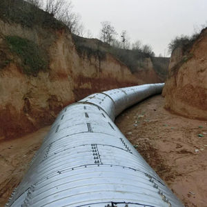 排水カルバート金属パイプ波サイズ125*25 200*55 68*13亜鉛メッキ波形鋼管カルバートカスタマイズを組み立てます - Product Image 4