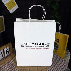 Bolsas de Papel Kraft Marrón Reciclado para Llevar Comida de Restaurante, Café y Comida para Llevar, Bolsas de Embalaje para Compras, Impresión Personalizada - Product Image 2