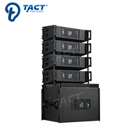 Système de sonorisation professionnel à ligne active double 8 pouces avec amplificateurs pour scène de concert et église