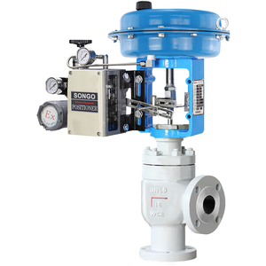 Válvula de diafragma neumática de un solo asiento con brida WCB para regulación de flujo de agua - Product Image 3