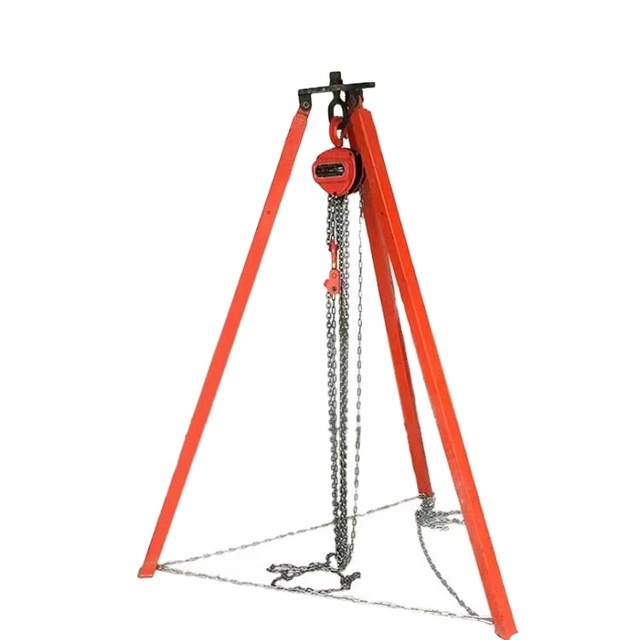 Portable Tripod Aluminum Alloy Limited Space Operation Support Industrial Tripod Lifting Equipment Rescue Tripod