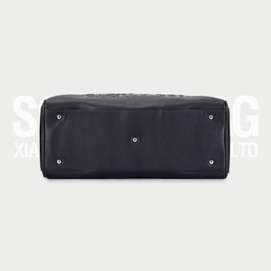 <span class=keywords><strong>Soochic</strong></span> robe sur mesure en relief sac polochon unisexe grande capacité sac de week-end personnalisé sangle amovible sac de voyage avec support en métal - Product Image 6