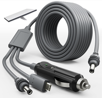 Câble d'alimentation CC Starlink Mini 3-en-1 12-24V avec prise allume-cigare mâle CC, étanche, de remplacement, haute qualité, 3/5M
