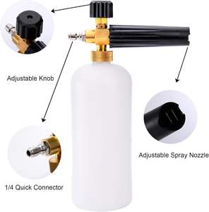 Cañón de Espuma Eléctrico Universal de 1000W, Pistola de Pulverización de Material de Latón para Lavadora de Coches, Lanza de Espuma de Camión, Herramienta de Lavado de Coches de Plástico - Product Image 3