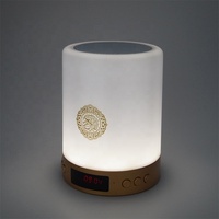Lampu malam LED sentuh portabel Muslim, lampu malam untuk pemutar Quran Bluetooth, USB, konektivitas dengan Remote kontrol
