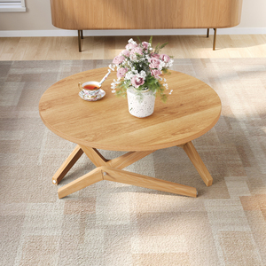 Round 2 In 1 Transformer Coffee <b>Table</b> Adjustable Height Solid Wood 16 5 To 29 5 Inches For Living Room - Product Image 2