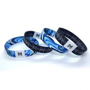 Bracelets RFID personnalisés étanches en gros – Bracelets de mode élastiques en tissu avec logo personnalisé pour événements - Product Image 6