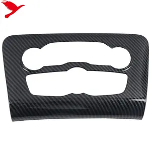 For Dodge Charger 2015-2020 Car Accessories Central Control Air Conditioning A/C Panel Cover Tirm ABS Carbon Fiber Grain 1pc